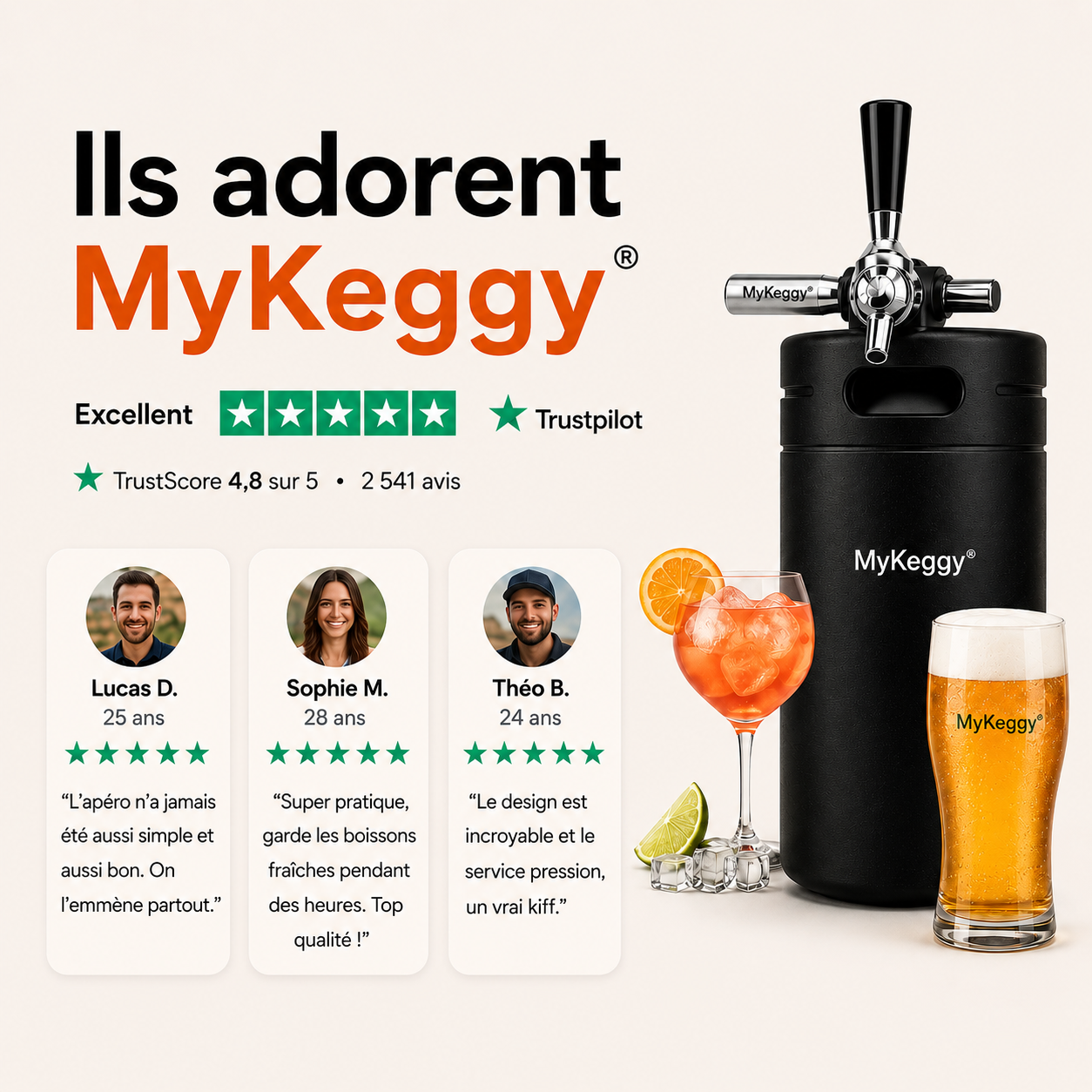MyKeggy™ — Le mini-bar portable